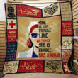 Nurse She Is Not Fragile Like A Flower She Is Fragile Like A Bomb Custom Quilt Qf7942 Quilt Blanket Size Single, Twin, Full, Queen, King, Super King  