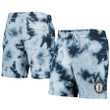 Brooklyn Nets New Era Fleece Tie-Dye Shorts - Blue