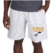 Utah Jazz Concepts Sport Alley Fleece Shorts - White/Charcoal