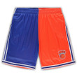 New York Knicks  Big & Tall Hardwood Classics Split Swingman Shorts - Blue/Orange