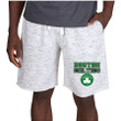 Boston Celtics Concepts Sport Alley Fleece Shorts - White/Charcoal