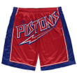 Detroit Pistons  Big & Tall Hardwood Classics Big Face 2.0 Shorts - Red