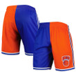 New York Knicks  Hardwood Classics 1991 Split Swingman Shorts - Blue/Orange