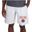 New York Knicks Concepts Sport Alley Fleece Shorts - White/Charcoal