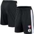 Brooklyn Nets s Branded 75th Anniversary Downtown Performance Practice Shorts - Black