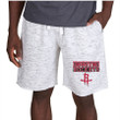 Houston Rockets Concepts Sport Alley Fleece Shorts - White/Charcoal