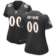 Custom Nfl Jersey, Women's Black Baltimore Ravens Alternate Custom Game Jersey
