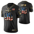 Custom Nfl Jersey, New England Patriots Custom Black Independence Day Golden Jersey