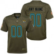 Custom Nfl Jersey, Youth Jacksonville Jaguars Olive 2017 Salute to Service Game Customized Jersey
