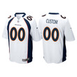 Custom Nfl Jersey, Custom Denver Broncos White Game Jersey - Youth's