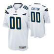 Custom Nfl Jersey, Youth - Los Angeles Chargers #00 Custom White Game Jersey