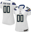 Custom Nfl Jersey, Women's Los Angeles Chargers Customized White Limited Jersey