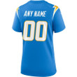 Custom Nfl Jersey, Los Angeles Chargers Women's Home Custom Game Jersey - Powder Blue
