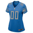 Custom Nfl Jersey, Women's Detroit Lions Home Blue Game Customized Jersey