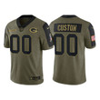Custom Nfl Jersey, Youth Custom Green Bay Packers 2021 Salute To Service Limited Jersey - Olive