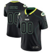 Custom Nfl Jersey, Men's Green Bay Packers 2018 Lights Out Color Rush Limited Black Customized Jersey
