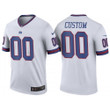 Custom Nfl Jersey, Men's New York Giants White Color Rush Legend Customized Jersey
