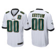 Custom Nfl Jersey, Youth Philadelphia Eagles #00 Custom White Super Bowl LII Champions Patch Game Jersey