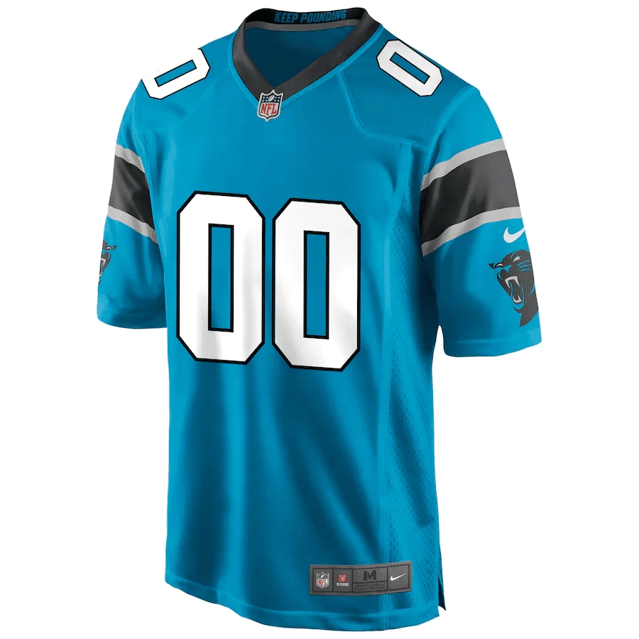 Custom Nfl Jersey, Men's Carolina Panthers Alternate Custom Game Jersey - Blue