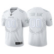Custom Nfl Jersey, New Orleans Saints #00 Custom White Platinum Limited Jersey