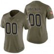 Custom Nfl Jersey, Women New Orleans Saints Olive 2017 Salute to Service Limited Customized Jersey