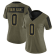 Custom Nfl Jersey, Women's Custom Tampa Bay Buccaneers 2021 Salute To Service Jersey - Limited Olive