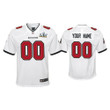 Custom Nfl Jersey, Custom Youth 2021 Tampa Bay Buccaneers #00 White Super Bowl LIV White Game Jersey
