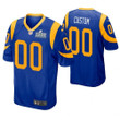 Custom Nfl Jersey, Los Angeles Rams #00 Custom Royal Super Bowl LIII Game Jersey