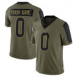 Custom Nfl Jersey, Custom Youth San Francisco 49ers 2021 Salute To Service Jersey - Limited Olive