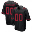 Custom Nfl Jersey, Men's San Francisco 49ers Custom Alternate Game Jersey - Black