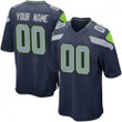 Custom Nfl Jersey, Youth's Seattle Seahawks Custom Home Jersey - College Navy