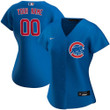 Women's Chicago Cubs Custom #00 Blue Jersey, MLB Jersey