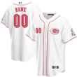 Men's Cincinnati Reds White 2021 Home Custom Jersey