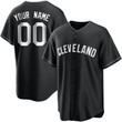 Replica Custom Youth Cleveland Guardians White Black/ Jersey