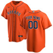 Men's Houston Astros Orange Alternate Replica Custom Jersey