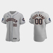 Custom Houston Astros 2021 World Series Jersey - Gray