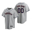 Men's Houston Astros Custom Gray Stitched MLB Cool Base Road Jersey