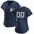 Customized Yankees Jersey, Women's New York Yankees Custom Alternate Navy Player Jersey