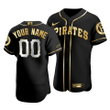 Men's Pittsburgh Pirates Custom #00 Golden Edition Black Jersey