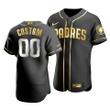 Men's San Diego Padres Custom #00 Golden Edition Black Jersey