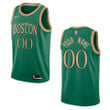 Men's 2019-20 Boston Celtics #00 Custom City Swingman Jersey - Kelly Green , Basketball Jersey