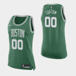 Women's Boston Celtics #00 Custom Green Icon Jersey