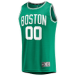 Men's Boston Celtics Fast Break Custom Replica Jersey Kelly Green - Icon Edition