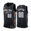 Men's Brooklyn Nets Custom #00 Graffiti City Edition Black 2020-2021 Jersey