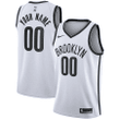 Women's Brooklyn Nets Custom #00 2022/23 Association Edition Swingman Jersey - White