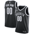Women's Brooklyn Nets Custom #00 2022/23 Icon Edition Swingman Jersey - Black