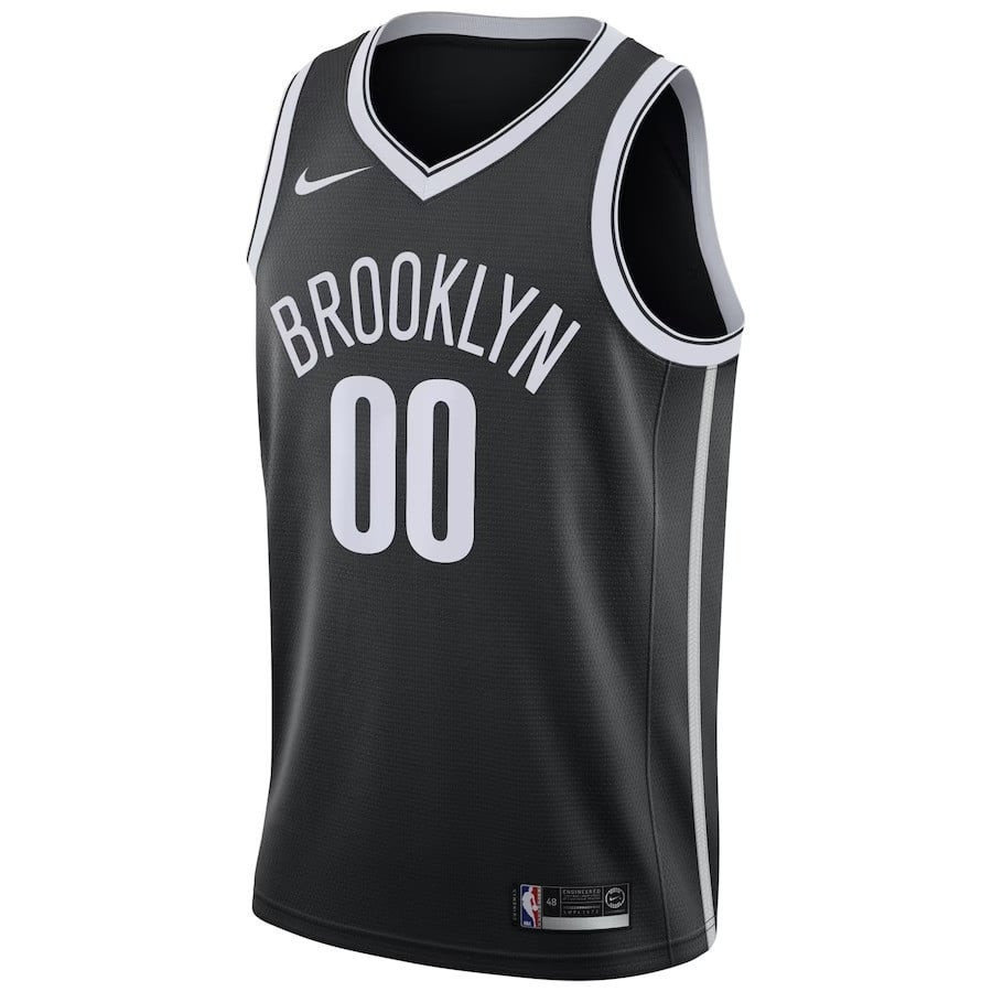 Women's Brooklyn Nets Custom #00 2022/23 Icon Edition Swingman Jersey - Black