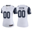 Custom Nfl Jersey, Women's Custom Dallas Cowboys Color Rush Legend Jersey - White