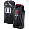 Los Angeles Clippers NO.00 Custom Black Statement 2019-20 -  Jersey