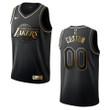 Customize Lakers Jersey, Men's Los Angeles Lakers #00 Custom Golden Edition Jersey - Black